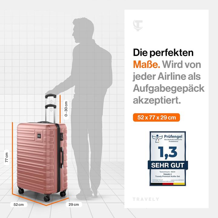 Actual product image Travely Hartschalenkoffer XL (100 l, L (90 - 115l))