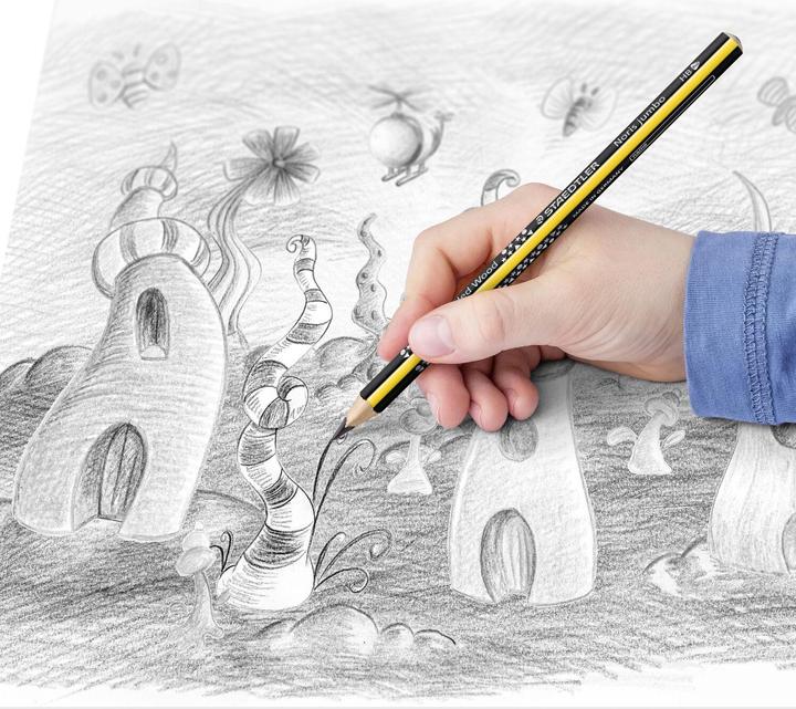 Image du produit Staedtler Crayon pour apprendre à écrire 'Noris Club triplus jumbo' 119 HB (4 mm, HB, 1 x)