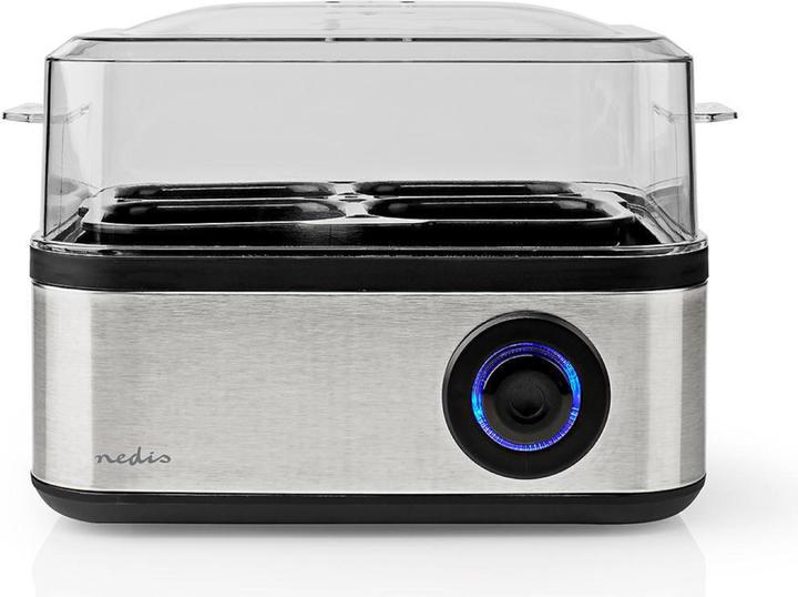 Actual product image Nedis KAEB130EAL - Vařič na Vejce | 8 ks | 3 fáze | miska | 500 Wattů (EU plug)