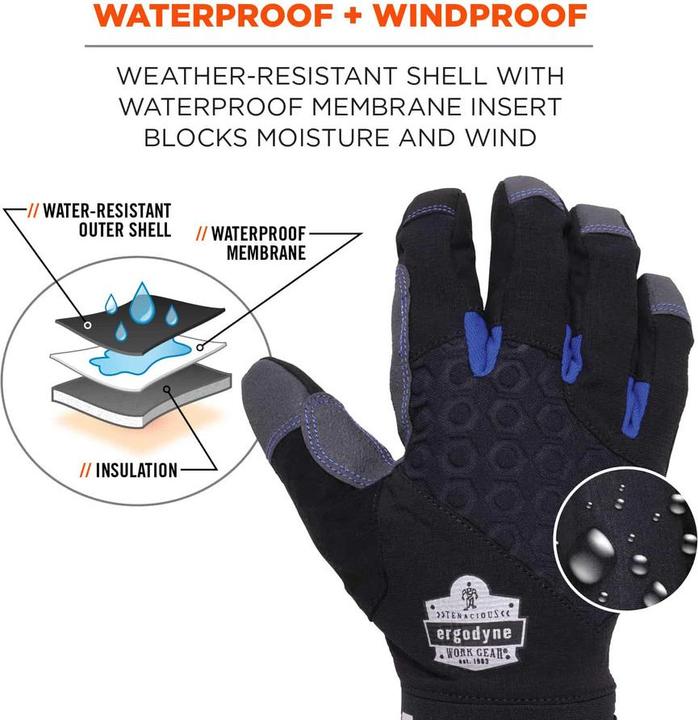 Produktbild Ergodyne Thermohandschuh Proflex 817 WP, isoliert, wasserdicht, Grösse XXL (11) (XXL)