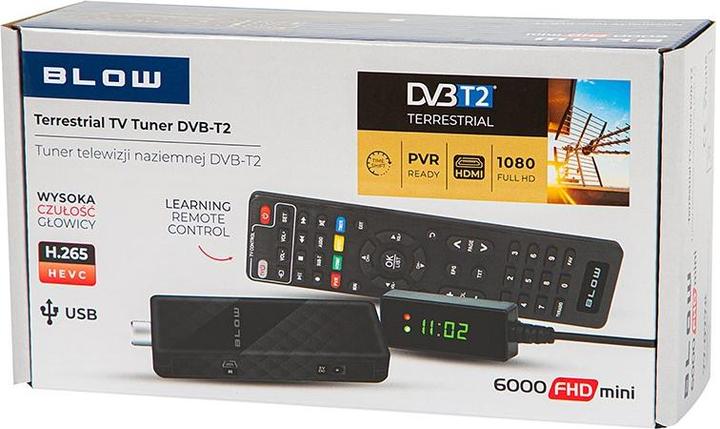 Actual product image Blow TUNER DVB-T2 6000FHD MINI H.265 (DVB-T2, DVB-T)