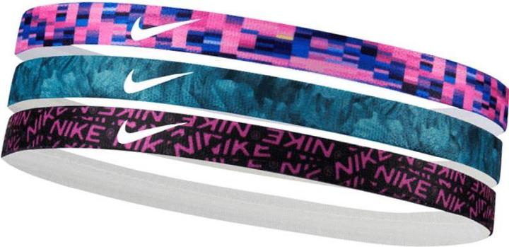 Produktbild Nike Bedruckte Stirnbänder 3 Stk. rosa, blau, schwarz N0002560608OS