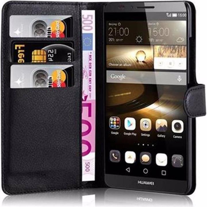 Actual product image Cadorabo Book with stand function cover (Huawei D3 Mate 7 Mini)