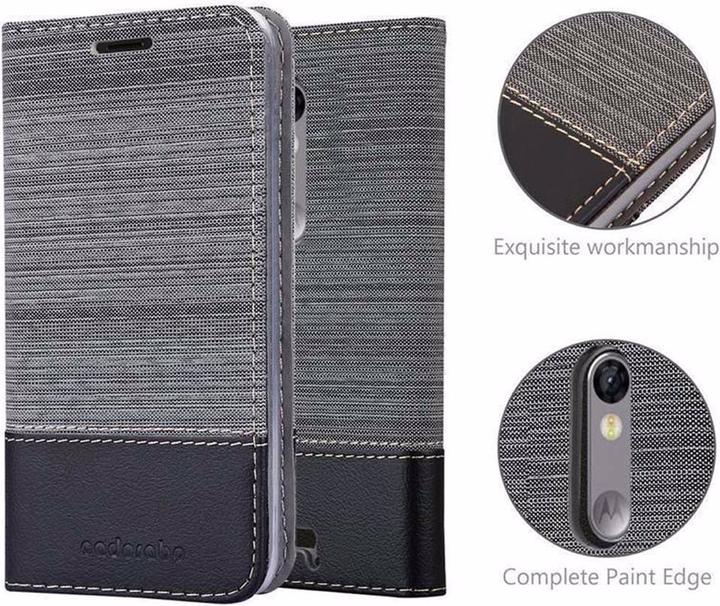 Produktbild Cadorabo Book Jeans Optik Cover (Motorola Moto X3)