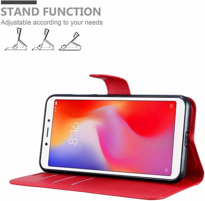 Actual product image Cadorabo Book with stand function cover (Xiaomi Redmi 6A)