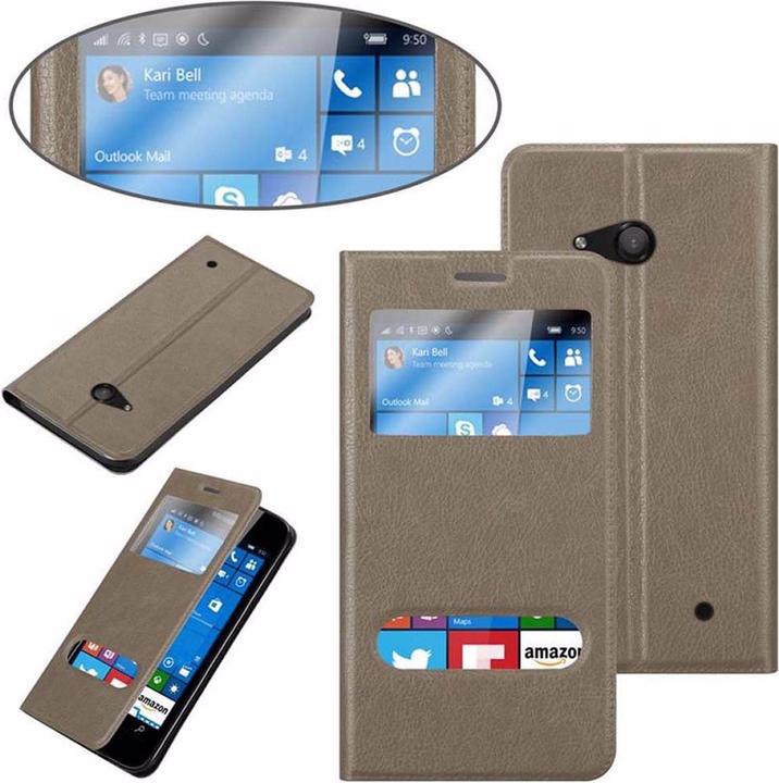 Actual product image Cadorabo Book with View double window cover (Microsoft Lumia 550)