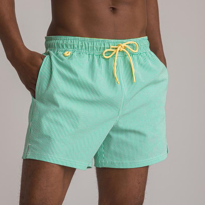 Actual product image La Redoute Collections Swim bermudas with all-over print (L)