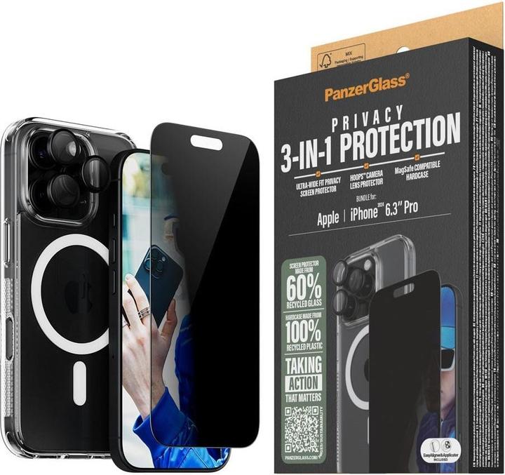 Image du produit PanzerGlass Confidentialité (1 pièce(s), Apple iPhone 16 Pro)