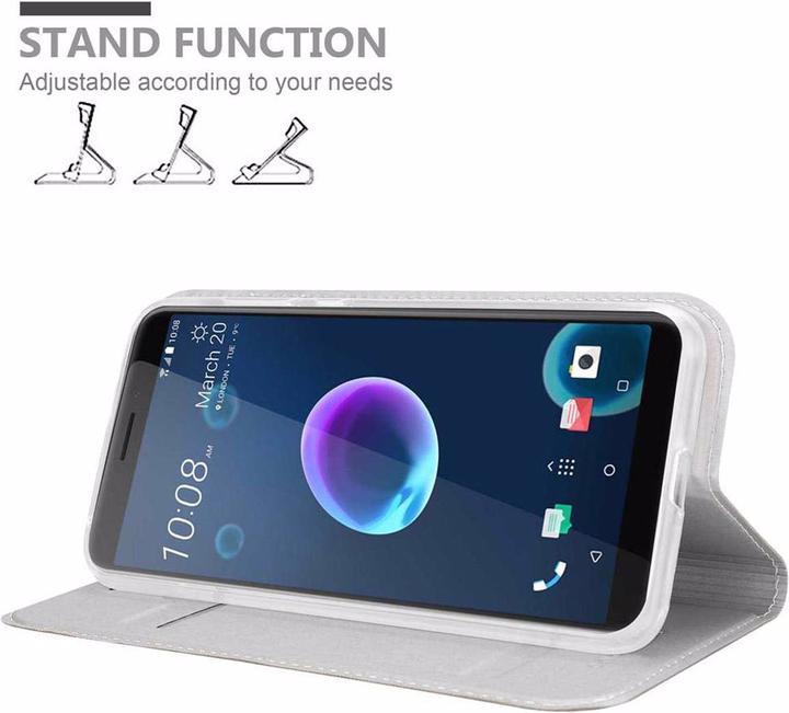Produktbild Cadorabo Book Classy Style Cover (HTC Desire 12)