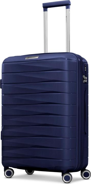 Franky London 4 Rollen Trolley M 42 cm mit Dehnfalte (59 l, M (50 - 90l))
