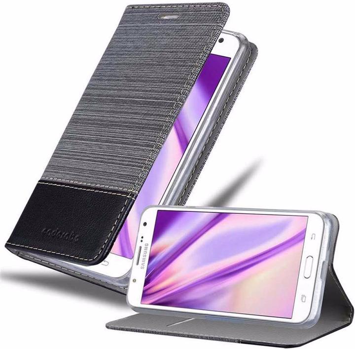 Produktbild Cadorabo Book Jeans Optik Cover (Samsung Galaxy J7)