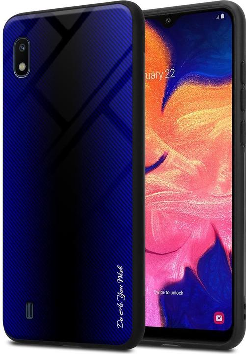 Productafbeelding Cadorabo TPU gestreepte glasplaat (Samsung Galaxy A10, HTC One M10)