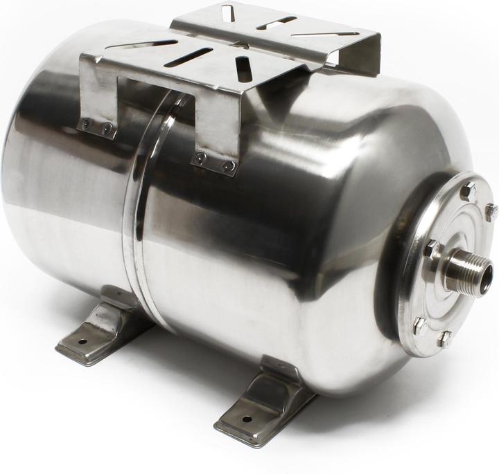 Wiltec Edelstahl Membrankessel 24L Hauswasserwerk Ausdehnungsgefäss Druckkessel (Hauswasserpumpe)