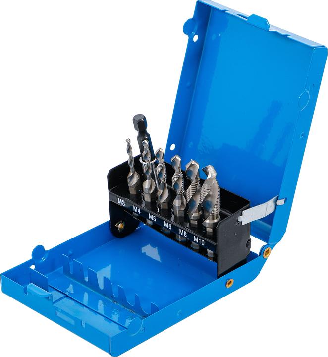Produktbild BGS HSS-G Bohrer-/Gewindeschneider-Satz | 7-tlg.