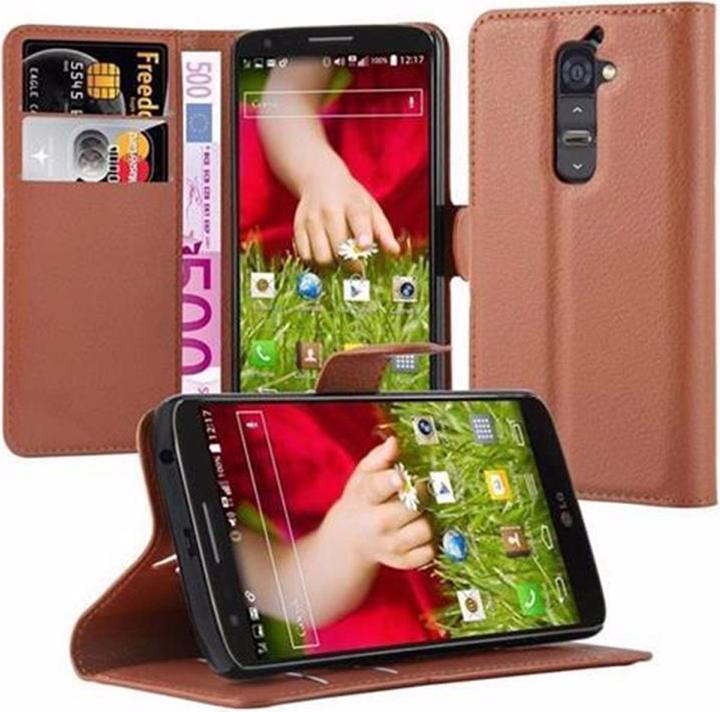 Actual product image Cadorabo Book with stand function cover (LG G2)