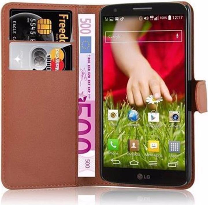 Actual product image Cadorabo Book with stand function cover (LG G2)