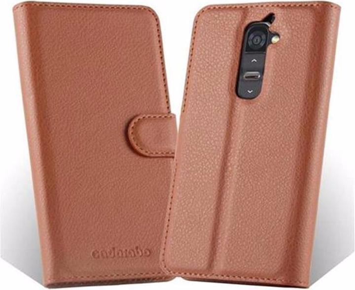 Actual product image Cadorabo Book with stand function cover (LG G2)