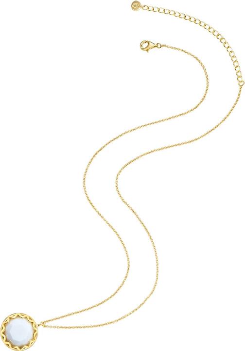 Image du produit Glanzstücke München Femme argent sterling agate or jaune 42,0 cm chaîne de base + 7,0 cm d'extension - 28673 (Argent Sterling, 42 - 49 cm)