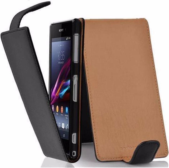 Productafbeelding Cadorabo Flip met structuurhoes (Sony Xperia Z1 Compact)