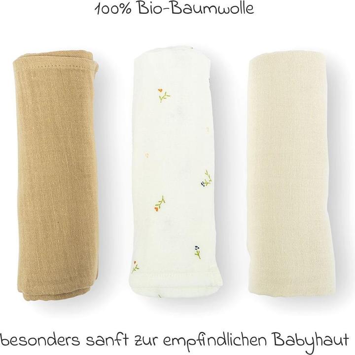 Actual product image Doomoo Mulltücher 3er Pack (70 cm, 70 cm)