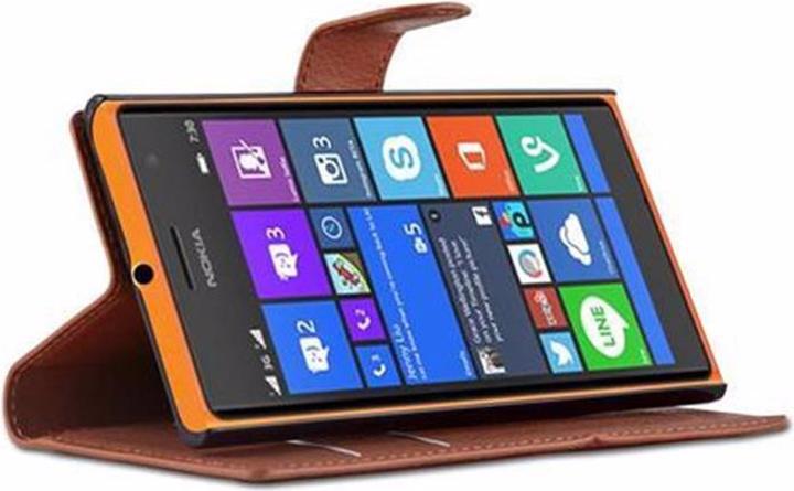 Actual product image Cadorabo Book with stand function cover (Nokia Lumia 730)