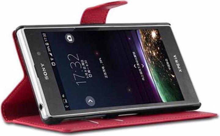Actual product image Cadorabo Book with stand function cover (Sony Xperia Z1)