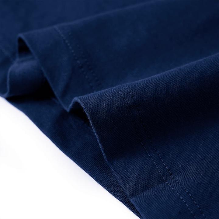 Immagine prodotto VidaXL Camicia a maniche lunghe da bambino blu navy 116,Materiale: 100 (116)