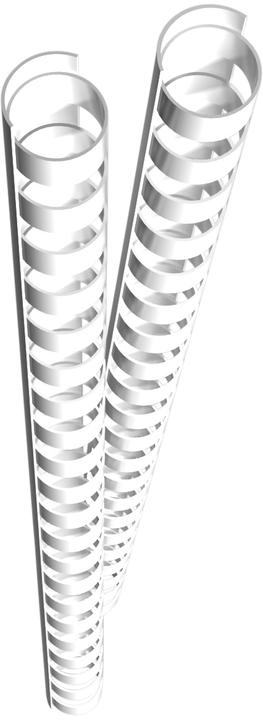 Nährwerte und Zutaten Genie 12381 Plastikbinderücken (DIN A4 Format geeignet für alle Bindegeräte 12 mm) 25 Stück weiÃƒÂ