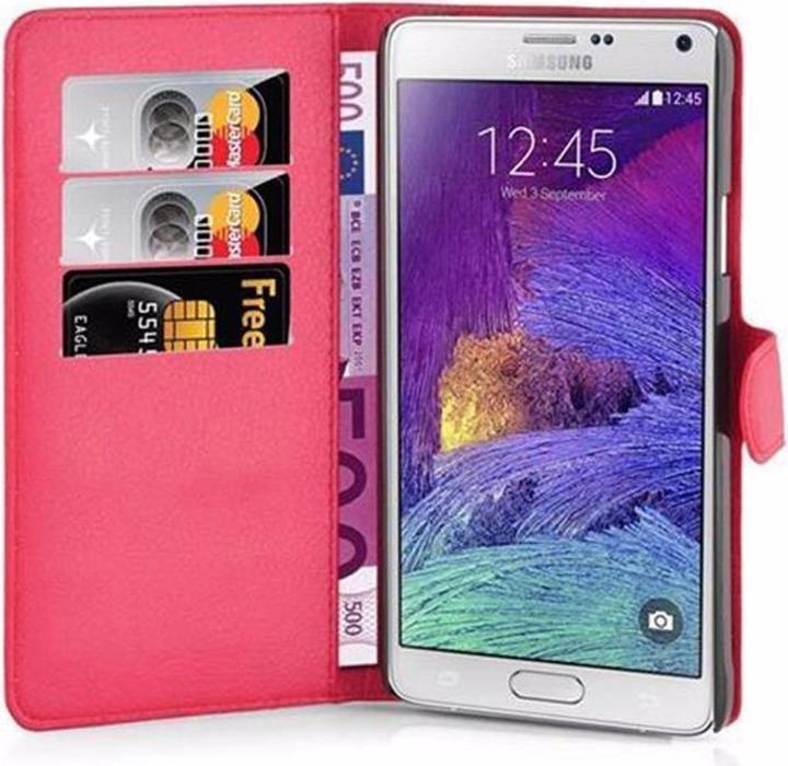 Actual product image Cadorabo Book with stand function cover (Samsung Galaxy Note 4)