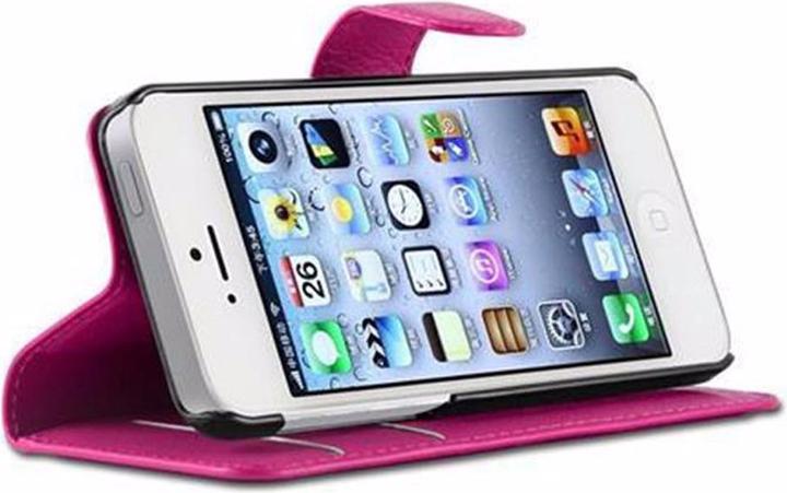 Actual product image Cadorabo Book with stand function cover (Apple iPhone 5)