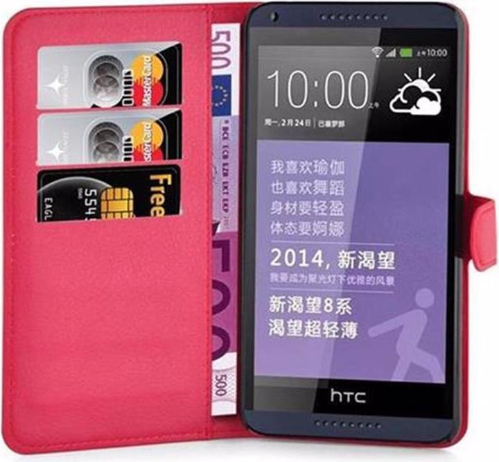 Actual product image Cadorabo Book with stand function cover (HTC Desire 816)