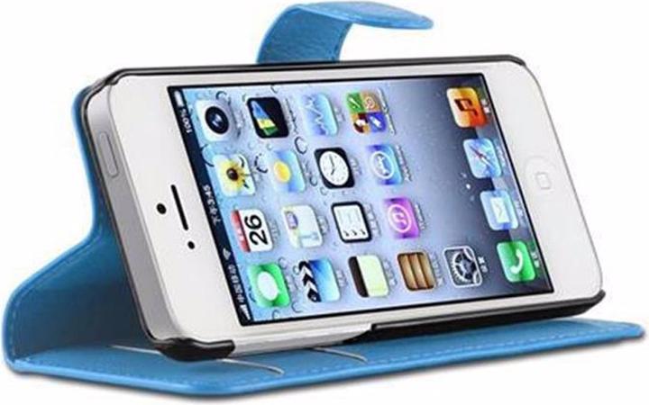 Actual product image Cadorabo Book with stand function cover (Apple iPhone 5)