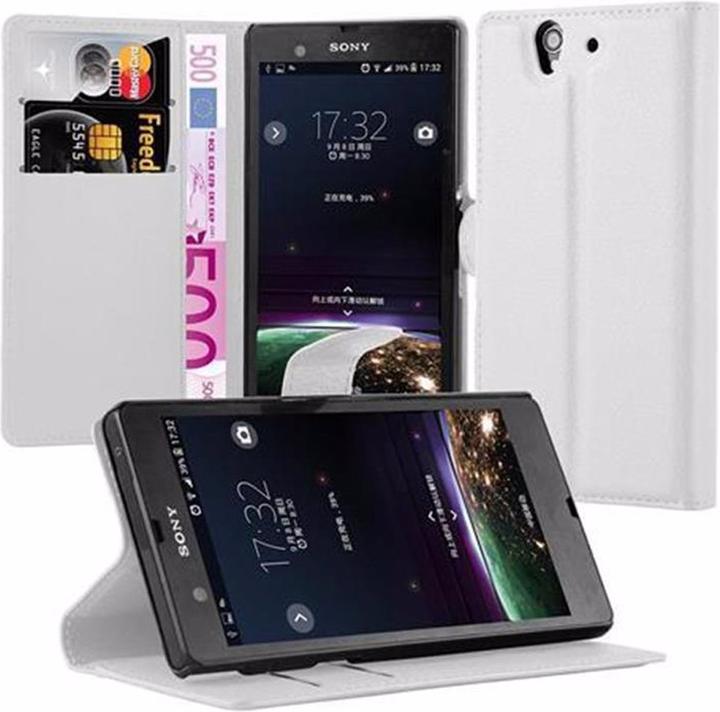 Actual product image Cadorabo Book with stand function cover (Sony Xperia Z)