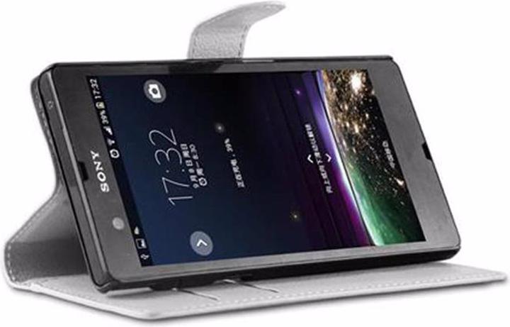 Actual product image Cadorabo Book with stand function cover (Sony Xperia Z)