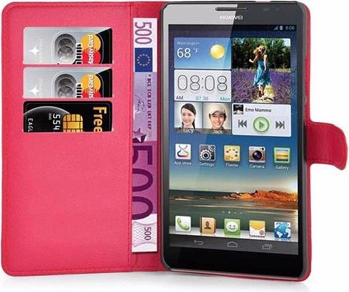 Actual product image Cadorabo Book with stand function cover (Huawei D3 Mate 7)