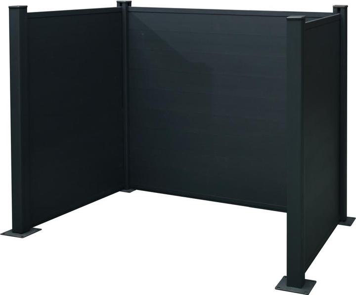Produktbild NoName Mülltonnen Einfassung Aluminium 2 x 240 Liter 150 x 115 x 122 cm (240 l)