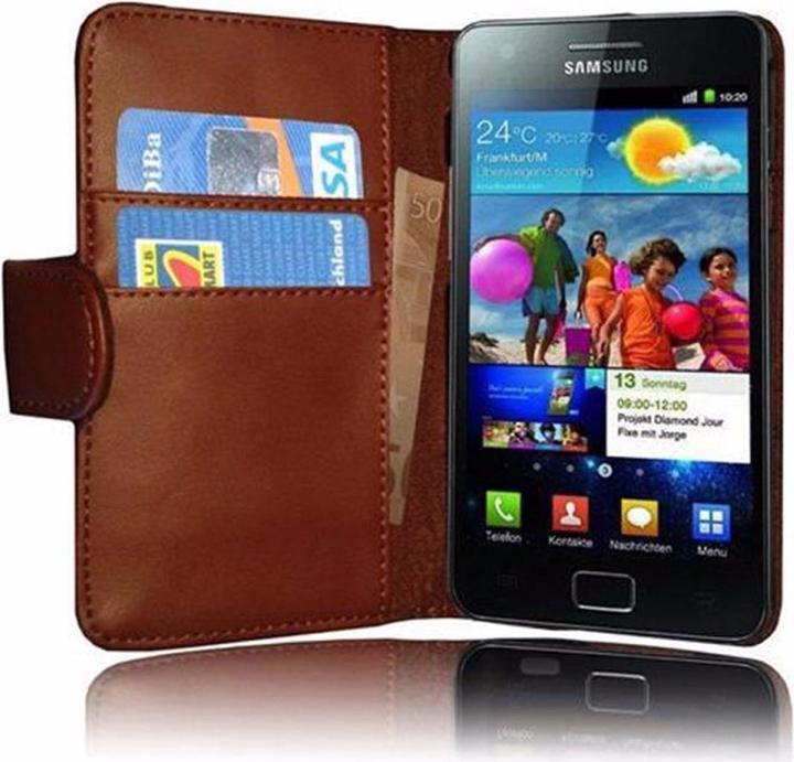 Image du produit Cadorabo Book Couverture lisse (Samsung Galaxy S2, Samsung Galaxy S2 Plus)