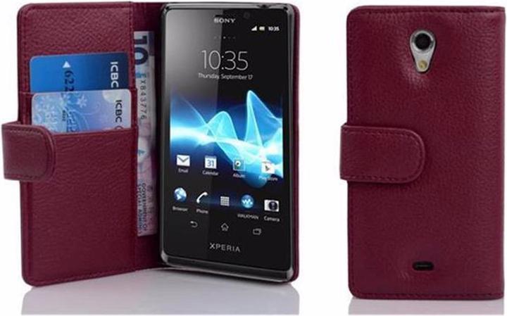 Actual product image Cadorabo Book with structure cover (Sony Xperia T)