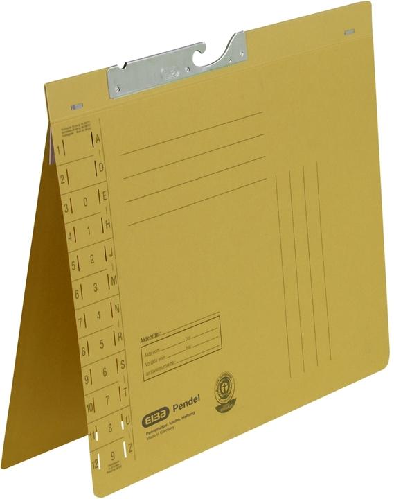 Produktbild Elba Pendelhefter, DIN A4, Manilakarton, 320 g-qm, gelb (A4, 1 x)