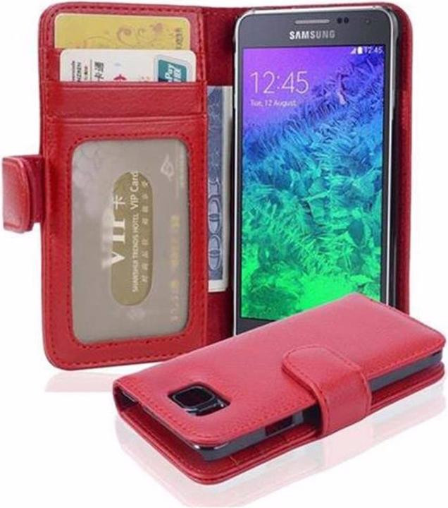 Image du produit Cadorabo Book avec 3 pochettes pour cartes Couverture (Samsung Galaxy Alpha)