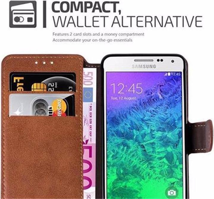 Image du produit Cadorabo Book Retro Matt Wallet Cover (Samsung Galaxy Alpha)