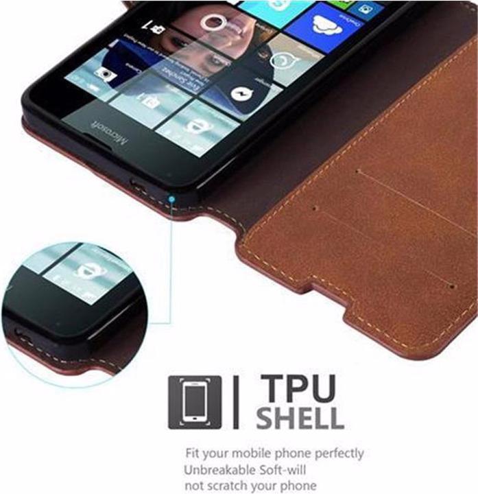Actual product image Cadorabo Book Retro Matt Wallet Cover (Microsoft Lumia 640)