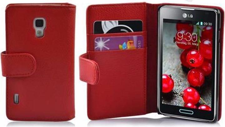 Productafbeelding Cadorabo Boek met structuur omslag (LG Optimus L7 II)