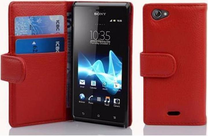 Actual product image Cadorabo Book with structure cover (Sony Xperia J)