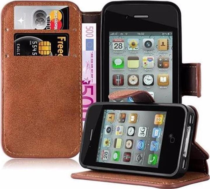 Actual product image Cadorabo Book Retro Matt Wallet Cover (Apple iPhone 4)