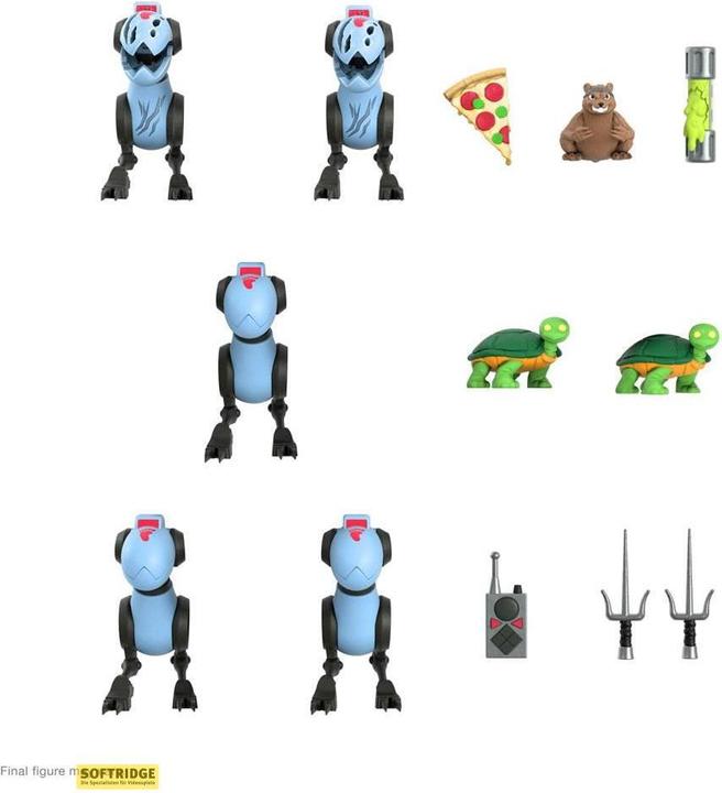 Super7 Les Tortues ninja pack 5 figurines Ultimates Mousers 8 cm
