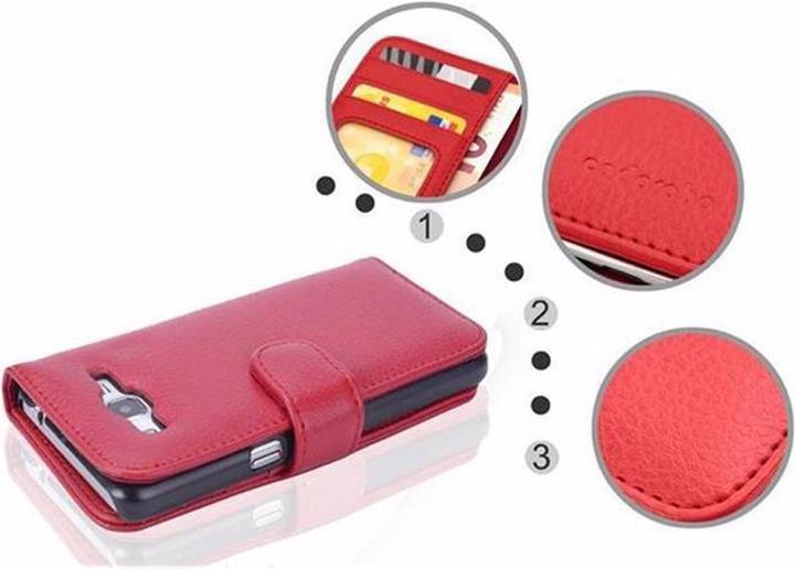 Actual product image Cadorabo Book with 3 card slots cover (Samsung Galaxy Grand Prime)