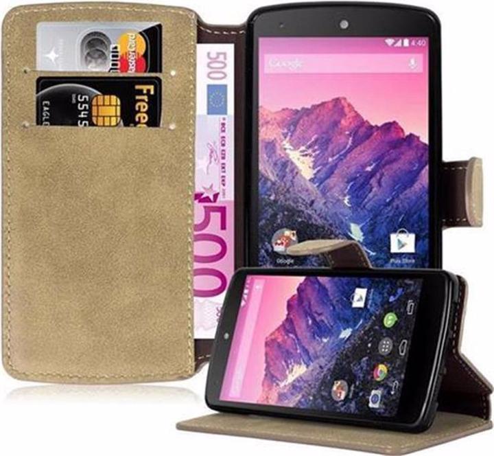 Actual product image Cadorabo Book Retro Matt Wallet Cover (LG Nexus 5)