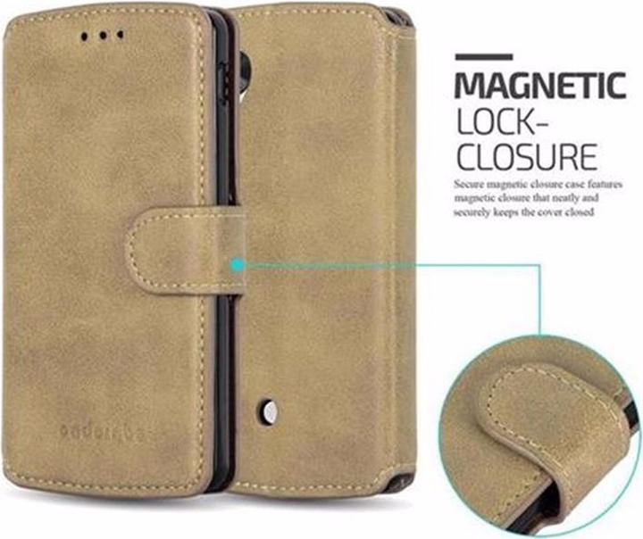 Actual product image Cadorabo Book Retro Matt Wallet Cover (LG Nexus 5)