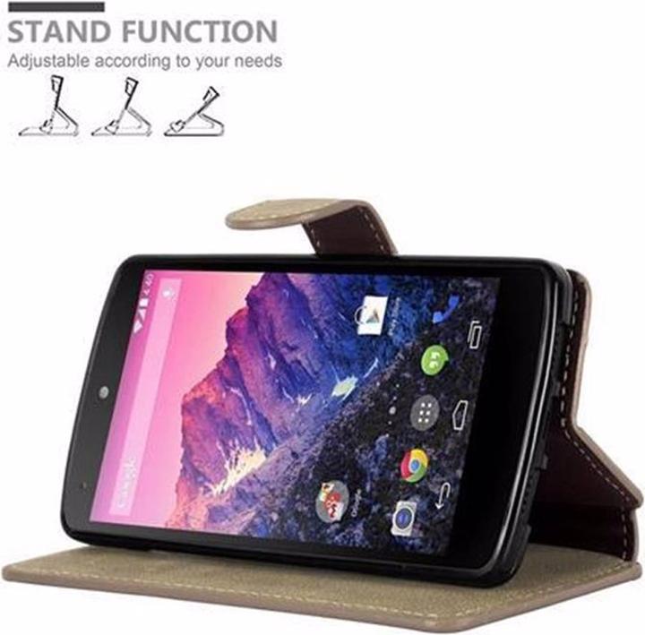 Actual product image Cadorabo Book Retro Matt Wallet Cover (LG Nexus 5)